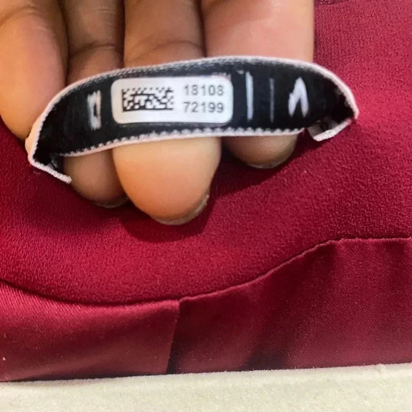 Alice + Olivia Red Satin Jacket Blazer Size M - Picture 13 of 15